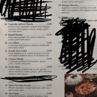 #58-#63 can be made vegan. #65-#69 can also be made vegan, but sounds like to the detriment of the dish  at Kabab & Curry in Canton