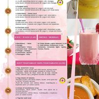 Juice and soup options at Indian Tadka in Quito