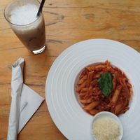 Vegan Bolognese! at Cafe Zarah in Beijing