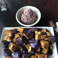 Eggplant tofu at Veggie Heaven in Teaneck