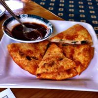 scallion pancakes at Veggie Heaven in Teaneck