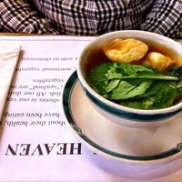 won ton soup  at Veggie Heaven in Teaneck