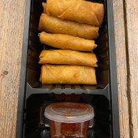 Fried mini springrolls. at MyWok in Goes