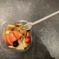 Macedonia fruit salad I had for breakfast--it was okay, I guess at Juice Bar in Rome