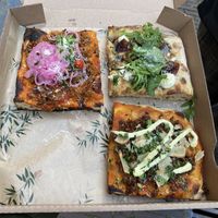 Take away box at Gioia Pizzabar in Arnhem