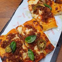 Vegan pizza at Gioia Pizzabar in Arnhem