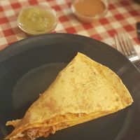 Pizzadilha de Salsicha Beyond at Tétés Burritos in Cascais