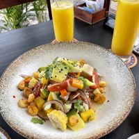 Vegan ceviche at Lima Cocina Peruana in Rio De Janeiro