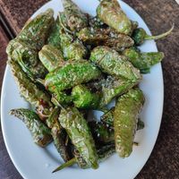 Pimientos de padrón at Splits in Gran Canaria