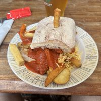 Vegan rutty butty   at Rutland Arms in Sheffield