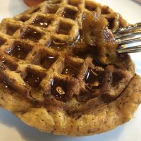 Incredible vegan waffles at Vegan Heat in Duncanville