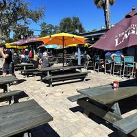 Nice atmosphere with live music   at Palm Valley Outdoors Bar & Grill in Ponte Vedra Beach