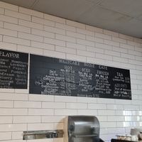 Drink menu at Hollycake House in East Rochester
