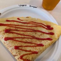 Vegan burger at Suzette Creperie & Cafe in Worcester