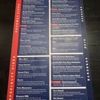 Menu 2  at Union Jack Pub in Westfield