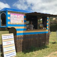 Lovely spot in the sun at Marahau Ice Dream in Marahau