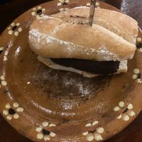 Choripán sándwich  at Veggie Veggie in Puerto Morelos