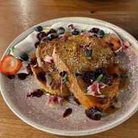 Vegan French toast  at Brew Cafe & Wine Bar in Brisbane