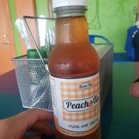 peach tea! ate the sammie in the car, so i didn't get a photo at Hamlet's Eatery  in Sarasota