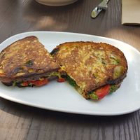 Green Goodness Toastie at One Penny Black in Newcastle