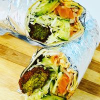 Try the best Falafel Roll sandwich in town at Falafel Time in Osaka