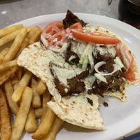 Vegan gyros  at Cafe Olympic in Crystal Lake