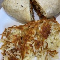 Bruncharito with hashbrowns  at Cafe Olympic in Crystal Lake
