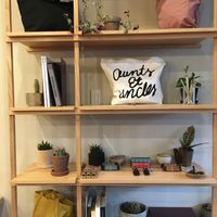 Some items in the shop at Aunts et Uncles in Brooklyn