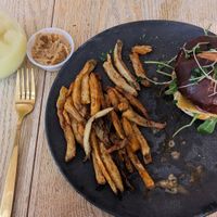 I forgot to take a picture before I was about halfway through haha at Aunts et Uncles in Brooklyn