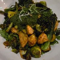 All green at Aunts et Uncles in Brooklyn