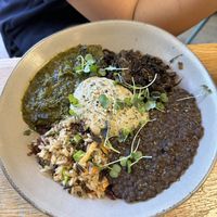 Mushroom Skewer Bowl  at Aunts et Uncles in Brooklyn