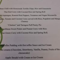 Vegan menu at Patio de la Fuente in Calpe
