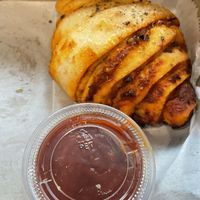 Pizza rollls  at Kickshaws Gluten-free Bakery in Fredericksburg