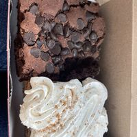 Brownie and carrot cake   at Kickshaws Gluten-free Bakery in Fredericksburg