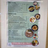 Menu has vegan options clearly marked at Nguyen Brothers in Maroochydore