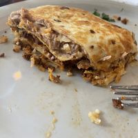 Forgot to snap a photo before we ate!😄A few great vegan options. Very filling!  at The Nucleus in Eau Claire