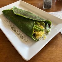 Vegan spring crepe  at The Nucleus in Eau Claire