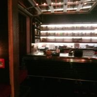 Cocktail bar (sorry about poor focus!) at SNUG in New Plymouth