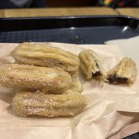 Vegan chocolate hazelnut stuffed churros  at Tortilla - Camden Town in North West London