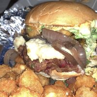 Jalapeño burger  at Galaxy Hut in Arlington