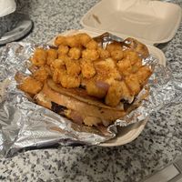 Reuben and (many) tots  at Galaxy Hut in Arlington