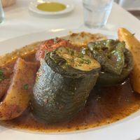 Gemista entee YUM! Stuffed grilled veggies   at Blu Kouzina in Sarasota