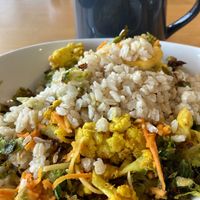 Golden veggie bowl  at Buckeye Chocolate Café Bainbridge in Auburn