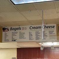 Vegan cream cheese flavors at Balsam Bagels in Rochester