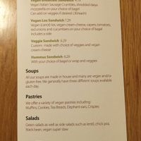 Menu, page 2 at Balsam Bagels in Rochester