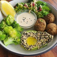 Vegan bowl at Scenario Cafe in Yeronga