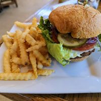 Vegan burger. at Chisos Mountains Lodge in Big Bend