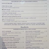New menu this season... at Chisos Mountains Lodge in Big Bend
