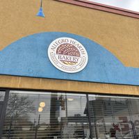 Sign outside the store   at Allegro Bakery in Pittsburgh