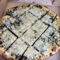 Vegan garlic chips with pesto  at Wally's Pizza Bar in Cameron Park